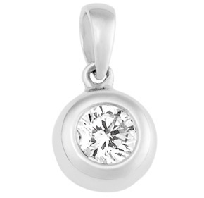 Bezel Set Sliding Diamond pendant