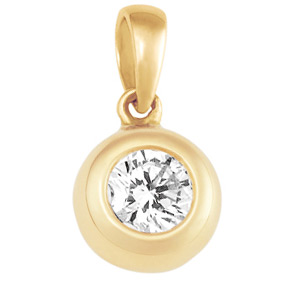 Bezel Set Sliding Diamond pendant