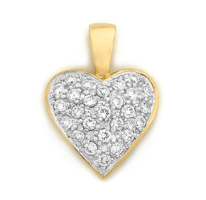 Pave Heart Pendant HP1