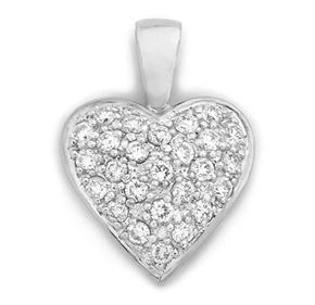 Pave Heart Pendant HP1