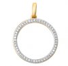 Micro Pave Open Circle Pendant PRND10