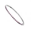 Princess Ruby & RBC Diamond Channel Set Bangle