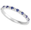 Sapphire and Diamond Claw Set Wedder