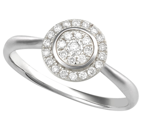 Round Cluster Diamond Ring RRND30