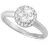 18ct - Invisible Set Round Ring TR14175