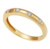 9ct - 5 Stone Half Round Ring RET10B