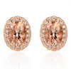 9ct - Morganite Rose Gold Earrings EOVMO