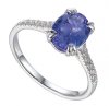 18ct - Oval Tanzanite With French Cut Setting RTZ36