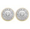 RBC Micro Pave Cluster Earrings